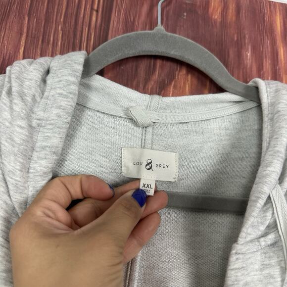 Lou & Grey Signature Soft Light Gray Pullover Hoodie Comfy Casual Size XXL - Picture 5 of 6